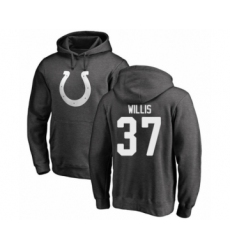 Football Indianapolis Colts #37 Khari Willis Ash One Color Pullover Hoodie
