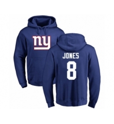 Football New York Giants #15 Golden Tate III Ash Backer Pullover Hoodie