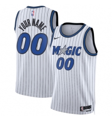 Men's Orlando Magic Active Player Custom White 2025 Association Edition Stitched Basketball Jersey