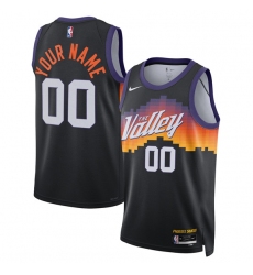 Men's Phoenix Suns Active Player Custom Black 2025-26 City Edition Stitched Basketball Jersey