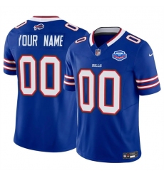 Men's Buffalo Bills Active Player Custom Blue 2025 F.U.S.E. With Farewell Patch Vapor Untouchable Limited Football Stitched Jersey