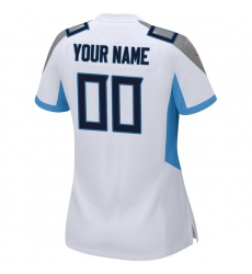 : Women's Tennessee Titans Nike White 2018 Custom Game Jersey