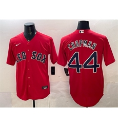 Men's Boston Red Sox #44 Aroldis Chapman Red Cool Base Stitched Baseball Jersey