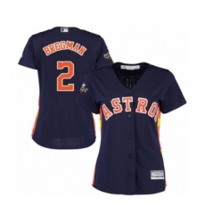 Women's Houston Astros #2 Alex Bregman Authentic Navy Blue Alternate Cool Base 2019 World Series Bound Baseball Jersey