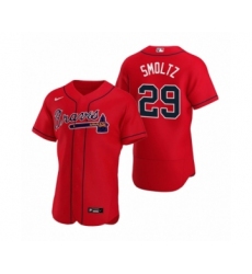 Men's Atlanta Braves #29 John Smoltz Nike Red Authentic 2020 Alternate Jersey