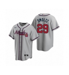 Youth Atlanta Braves #29 John Smoltz Nike Gray 2020 Replica Road Jersey