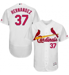 Men's Majestic St. Louis Cardinals #37 Keith Hernandez White Home Flex Base Authentic Collection MLB Jersey
