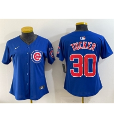Youth Chicago Cubs #30 Kyle Tucker Royal 'Ryne Sandberg Tribute' Vapor Limited V3 Stitched Baseball Jersey