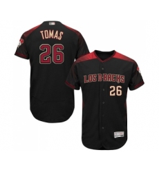 Men's Arizona Diamondbacks #26 Yasmany Tomas Black Alternate Authentic Collection Flex Base Baseball Jersey