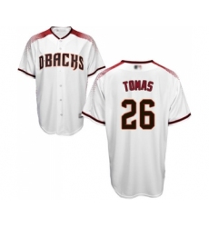 Men's Arizona Diamondbacks #26 Yasmany Tomas Replica White Home Cool Base Baseball Jersey