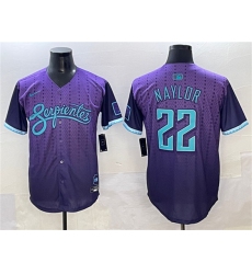 Men's Arizona Diamondbacks #22 Josh Naylor Purple 2025 City Connect Limited Stitched Baseball Jersey