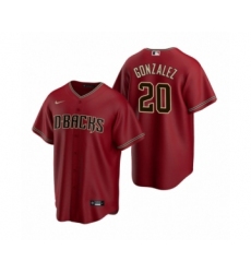 Men's Arizona Diamondbacks #20 Luis Gonzalez Nike Red 2020 Replica Alternate Jersey