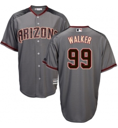 Men's Majestic Arizona Diamondbacks #99 Taijuan Walker Authentic Grey Road Cool Base MLB Jersey