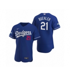 Men's Los Angeles Dodgers #22 Clayton Kershaw Nike White 2020 World Series Authentic Jersey