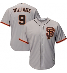 Youth Majestic San Francisco Giants #9 Matt Williams Replica Grey Road 2 Cool Base MLB Jersey