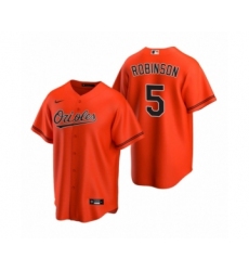 Youth Baltimore Orioles #5 Brooks Robinson Nike Orange 2020 Replica Alternate Jersey