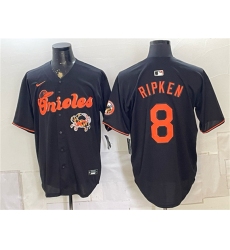 Men's Baltimore Orioles #8 Cal Ripken Jr. Black With Vapor Premier Limited Stitched Baseball Jersey