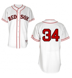 Men's Majestic Boston Red Sox #34 David Ortiz Authentic White 1936 Turn Back The Clock MLB Jersey