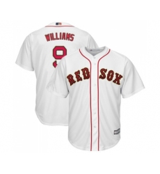 Youth Boston Red Sox #9 Ted Williams Authentic White 2019 Gold Program Cool Base Baseball Jersey