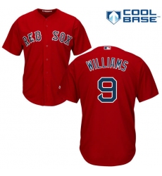 Youth Majestic Boston Red Sox #9 Ted Williams Authentic Red Alternate Home Cool Base MLB Jersey