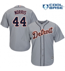 Men's Majestic Detroit Tigers #44 Daniel Norris Replica Grey Road Cool Base MLB Jersey