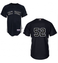 Men's Majestic New York Yankees #52 C.C. Sabathia Replica Black MLB Jersey