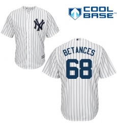 Youth Majestic New York Yankees #68 Dellin Betances Authentic White Home MLB Jersey