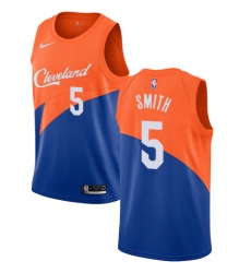 Women's Nike Cleveland Cavaliers #5 J.R. Smith Swingman Blue NBA Jersey - City Edition