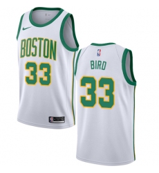 Youth Nike Boston Celtics #33 Larry Bird Swingman White NBA Jersey - City Edition