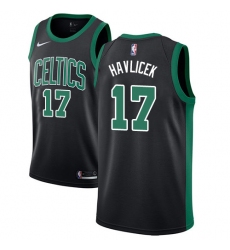 Youth Adidas Boston Celtics #17 John Havlicek Swingman Black NBA Jersey - Statement Edition