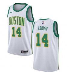 Women's Nike Boston Celtics #14 Bob Cousy Swingman White NBA Jersey - City Edition