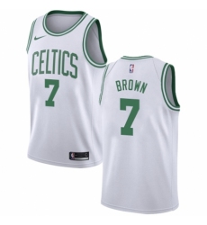 Youth Nike Boston Celtics #7 Jaylen Brown Authentic White NBA Jersey - Association Edition