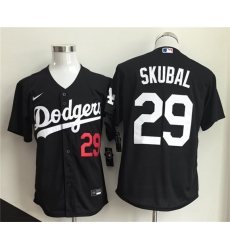 Men's Los Angeles Dodgers #29 Tarik Skubal Black 2026 Cool Base Stitched Baseball Jersey