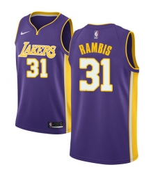 Women's Nike Los Angeles Lakers #31 Kurt Rambis Swingman Purple NBA Jersey - Statement Edition