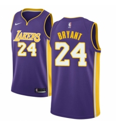 Men's Nike Los Angeles Lakers #24 Kobe Bryant Authentic Purple NBA Jersey - Icon Edition