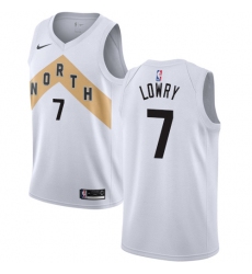 Women's Nike Toronto Raptors #7 Kyle Lowry Swingman White NBA Jersey - City Edition