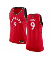 Women's Toronto Raptors #9 Serge Ibaka Swingman White 2019 Basketball Finals Bound Jersey - Association Edition