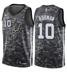 Youth Nike San Antonio Spurs #10 Dennis Rodman Swingman Camo NBA Jersey - City Edition