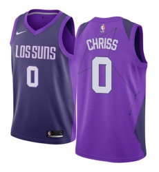 Youth Nike Phoenix Suns #0 Marquese Chriss Swingman Purple NBA Jersey - City Edition