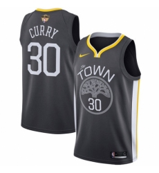 Women's Nike Golden State Warriors #30 Stephen Curry Swingman Black Alternate 2018 NBA Finals Bound NBA Jersey - Statement Edition