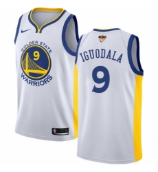 Men's Nike Golden State Warriors #9 Andre Iguodala Swingman White Home 2018 NBA Finals Bound NBA Jersey - Association Edition