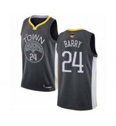 Women's Golden State Warriors #24 Rick Barry Swingman Black 2019 Basketball Finals Bound Basketball Jersey - Statement Edition