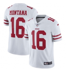 Youth Nike San Francisco 49ers #16 Joe Montana Elite White NFL Jersey