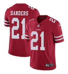 Youth Nike San Francisco 49ers #21 Deion Sanders Elite Red Team Color NFL Jersey