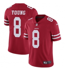 Youth Nike San Francisco 49ers #8 Steve Young Elite Red Team Color NFL Jersey