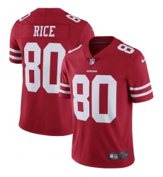 Youth Nike San Francisco 49ers #80 Jerry Rice Elite Red Team Color NFL Jersey