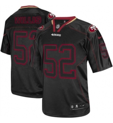 Men's Nike San Francisco 49ers #52 Patrick Willis Elite Lights Out Black NFL Jersey