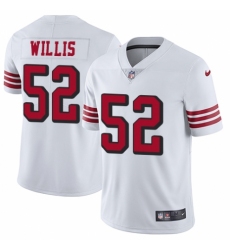 Men's Nike San Francisco 49ers #52 Patrick Willis Elite White Rush Vapor Untouchable NFL Jersey