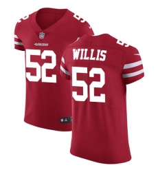 Men's Nike San Francisco 49ers #52 Patrick Willis Red Team Color Vapor Untouchable Elite Player NFL Jersey