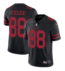Youth Nike San Francisco 49ers #88 Garrett Celek Elite Black NFL Jersey
